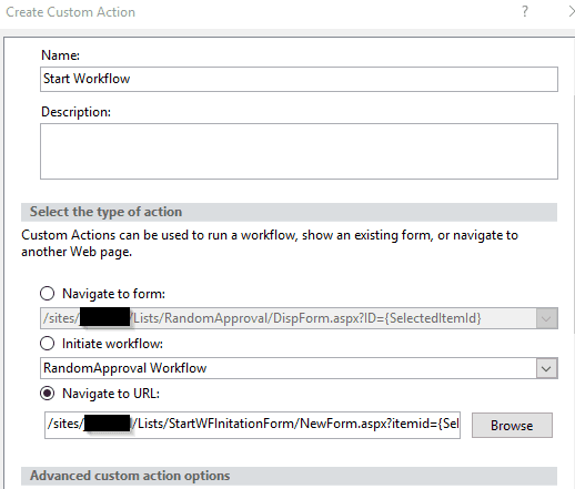 add custom view ribbon action