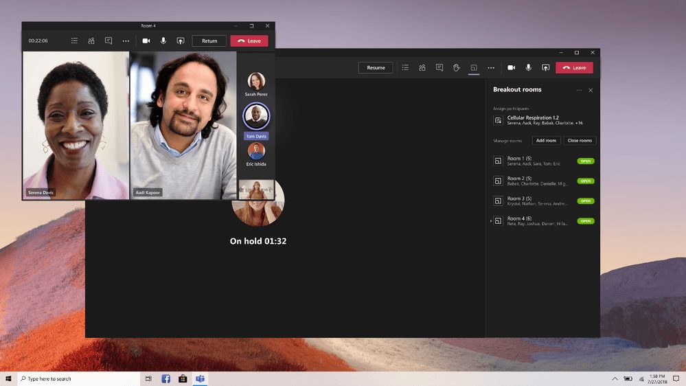 Microsoft Teams breakout rooms