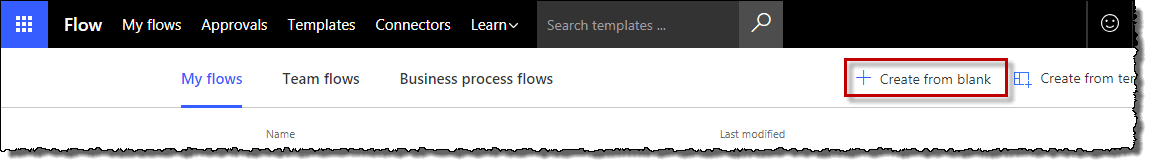 create Microsoft Flow