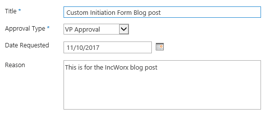 SharePoint item creation