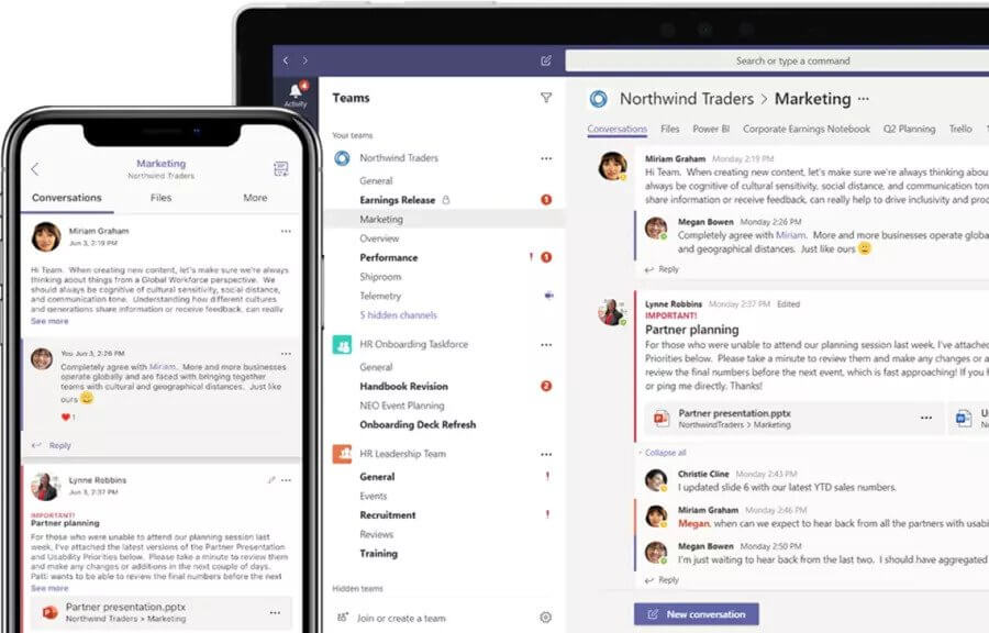 Microsoft Teams on iPad and iPhone