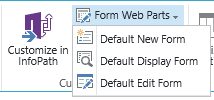 modify form web parts