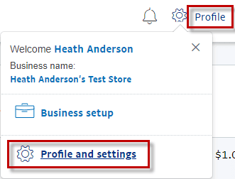 PayPal enable IPN profile settings