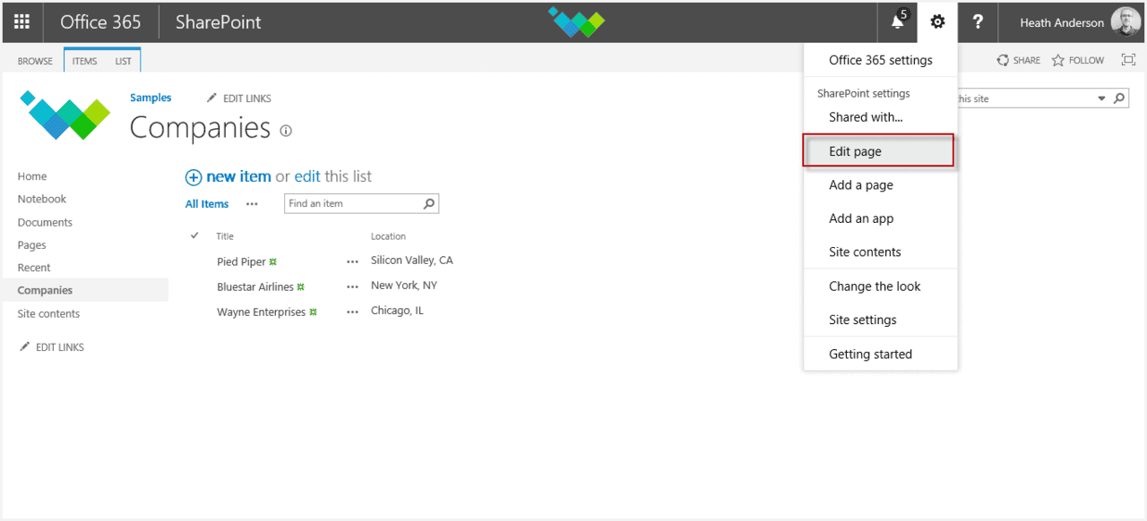 SharePoint edit list view page