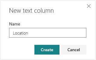 SharePoint new text column