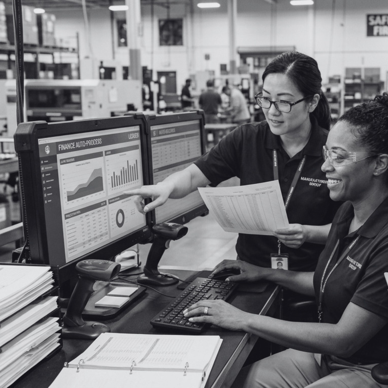 two women working on Power Apps performance optimization
